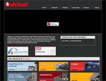 Tablet Screenshot of oakleafcontracts.com